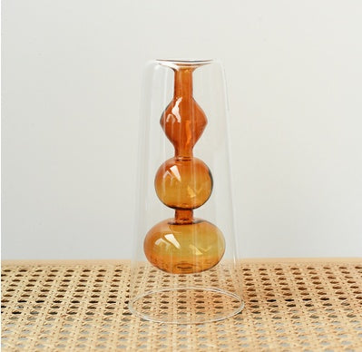 Miss Velora Venetia Stained Glass Vase in Yellow