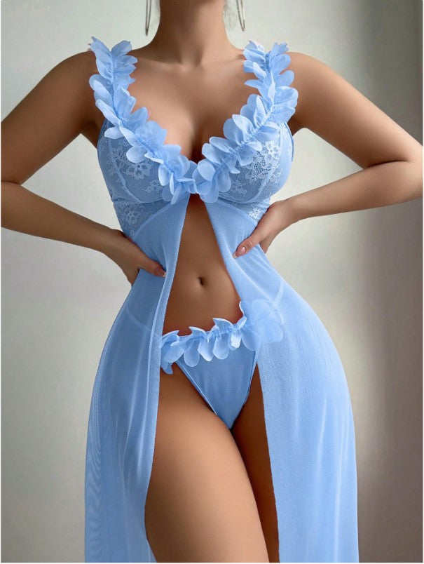 Miss Velora Selene Sheer Set in Blue