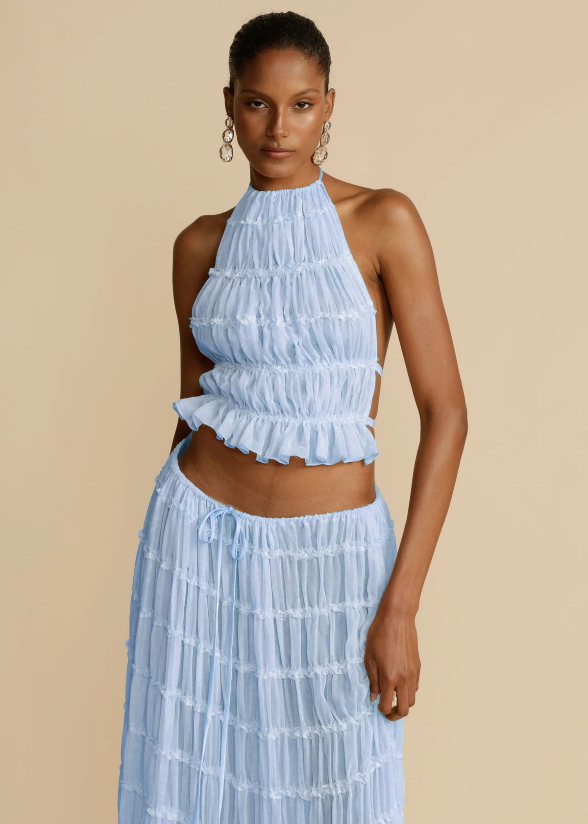 Miss Velora Solea Set in Light Blue top
