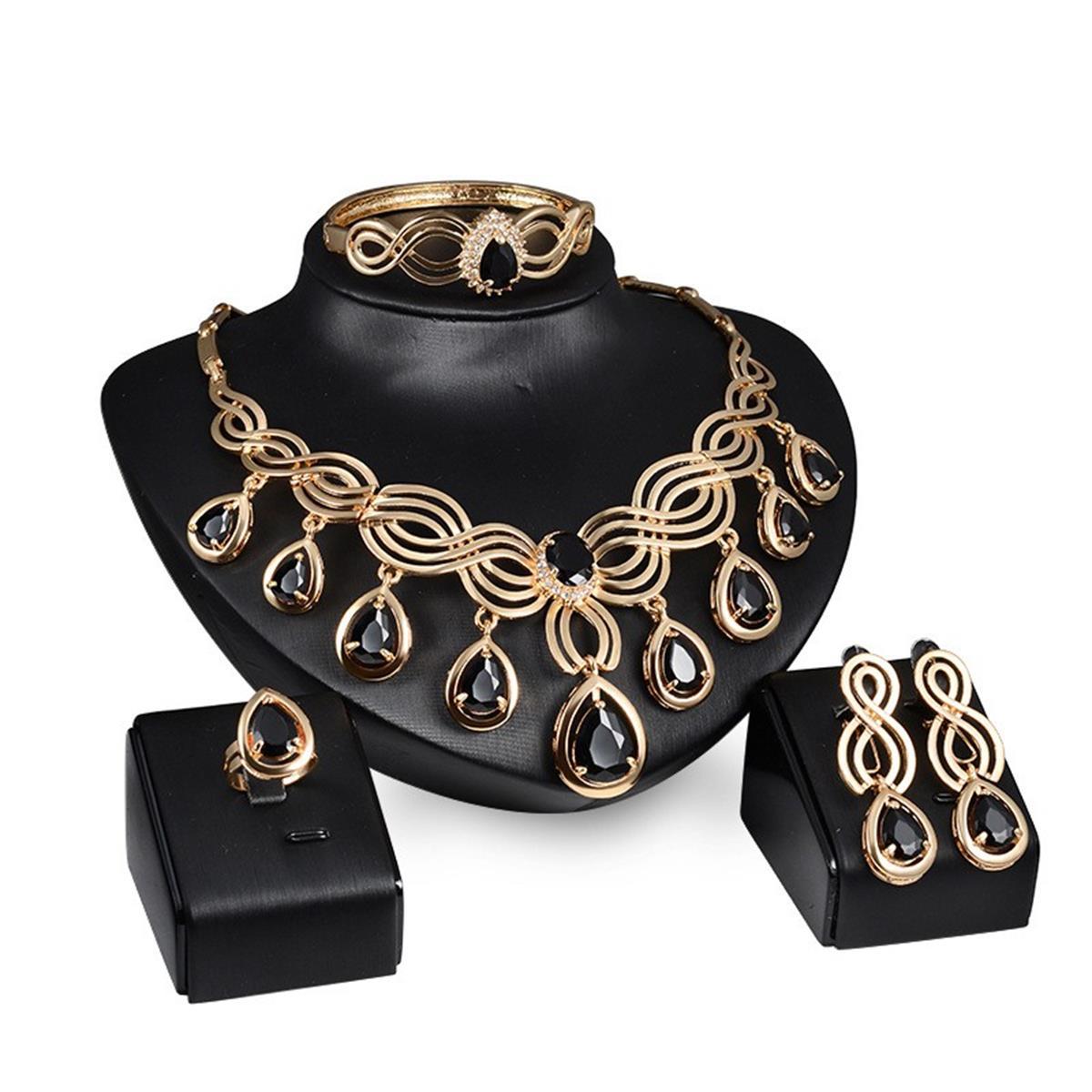 Miss Velora Nyx Black Crystal Jewelry Set, alternate product image 3