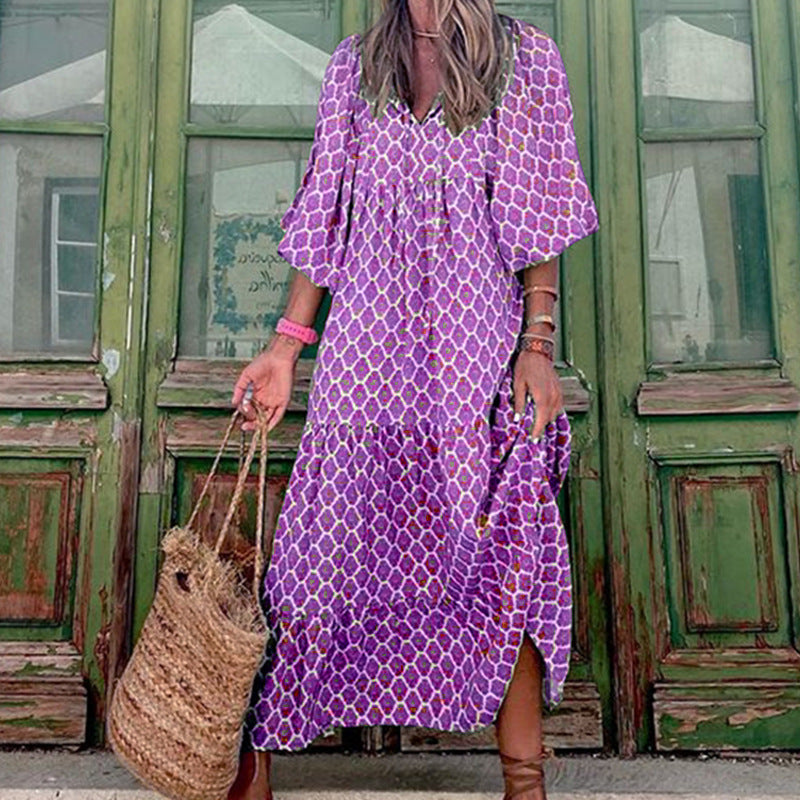 Miss Velora Florencia Dress in Purple