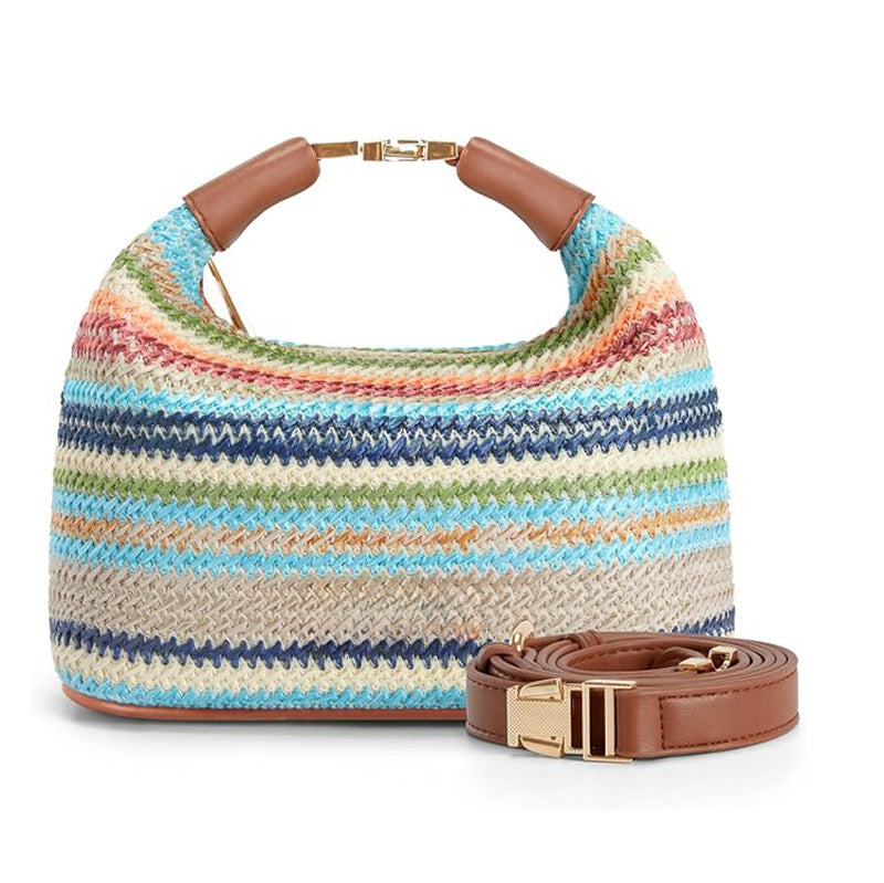 Miss Velora Nerea Straw Shoulder Bag in Color