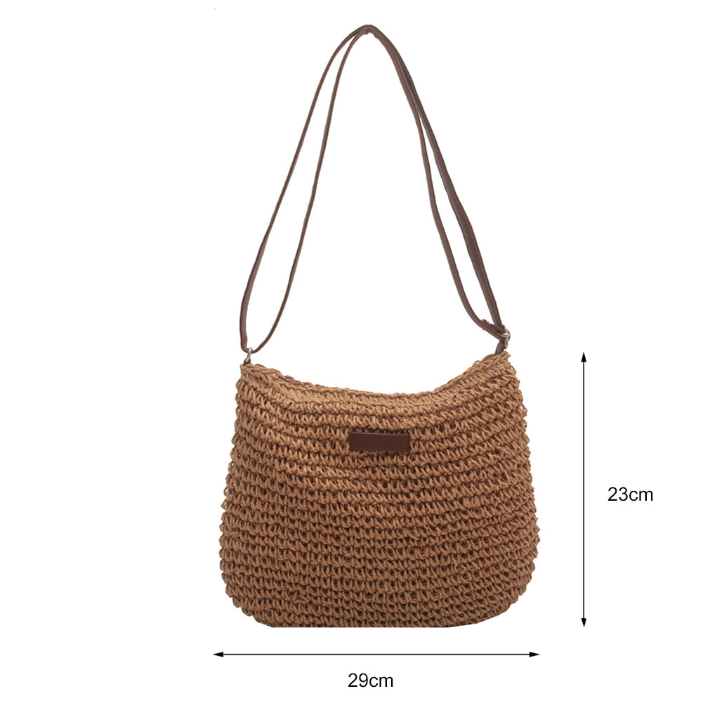 Miss Velora Paros Straw Tote in Khaki