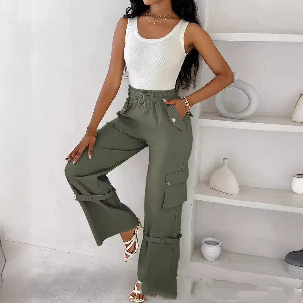 Miss Velora Artemis Utility Overalls in Army Green