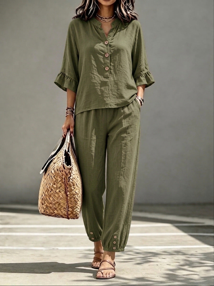 Miss Velora Alessia Set in Army Green