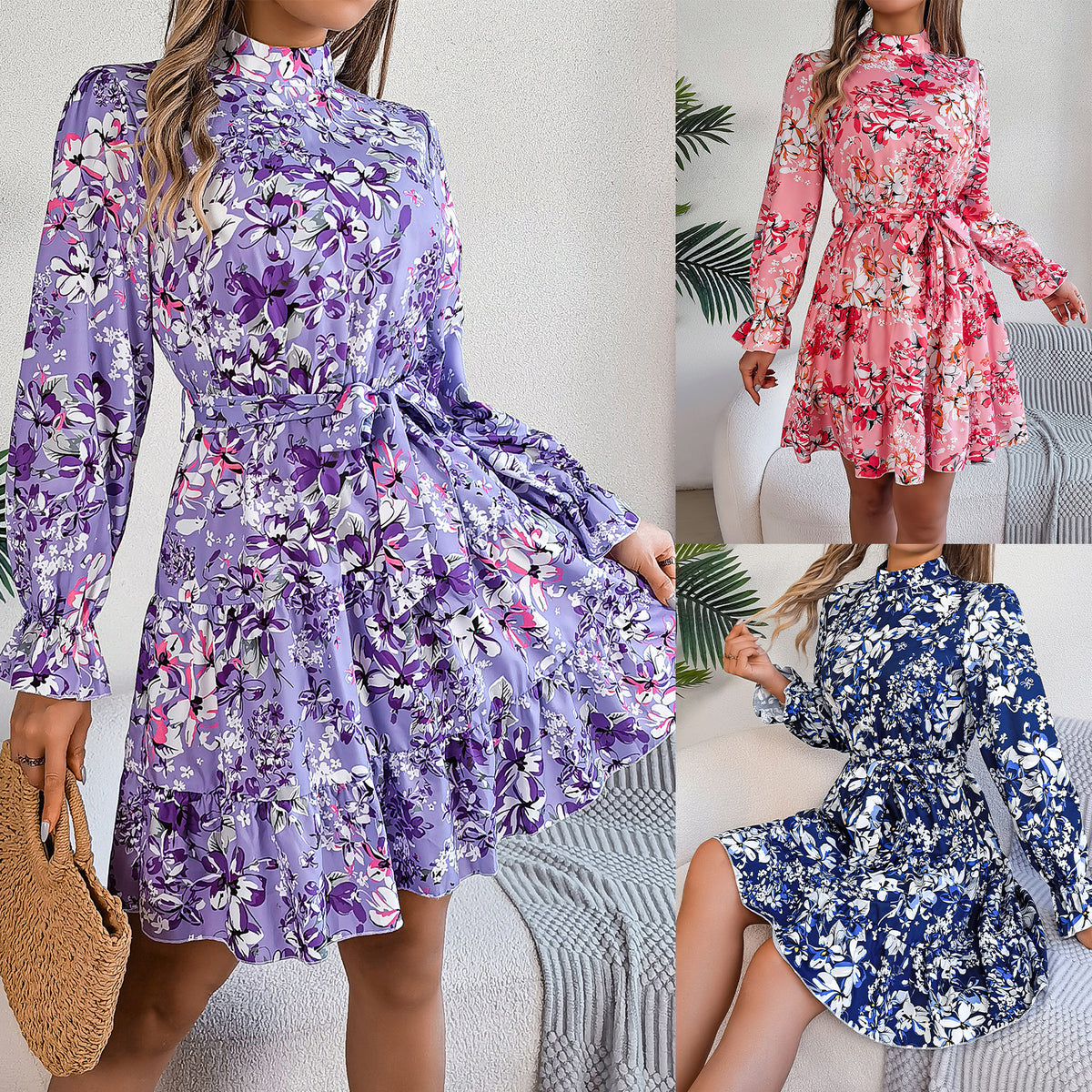 Miss Velora Flora Ruffle Dress, main product image