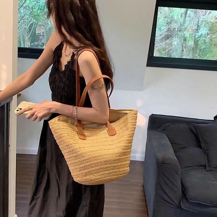 Miss Velora Amalfi Straw Tote, main product image