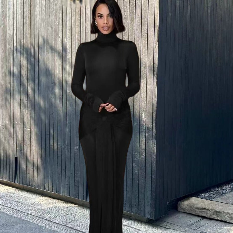 Miss Velora Valentina Lace-Up Maxi Dress, main product image