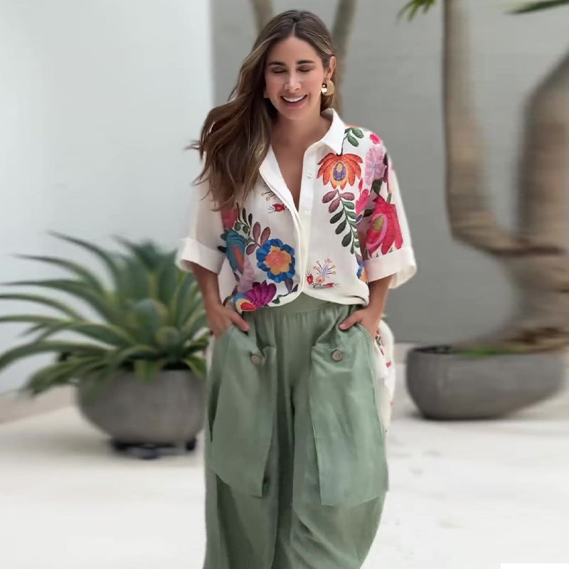 Miss Velora Alba Floral Long Shirt, alternate product image 4