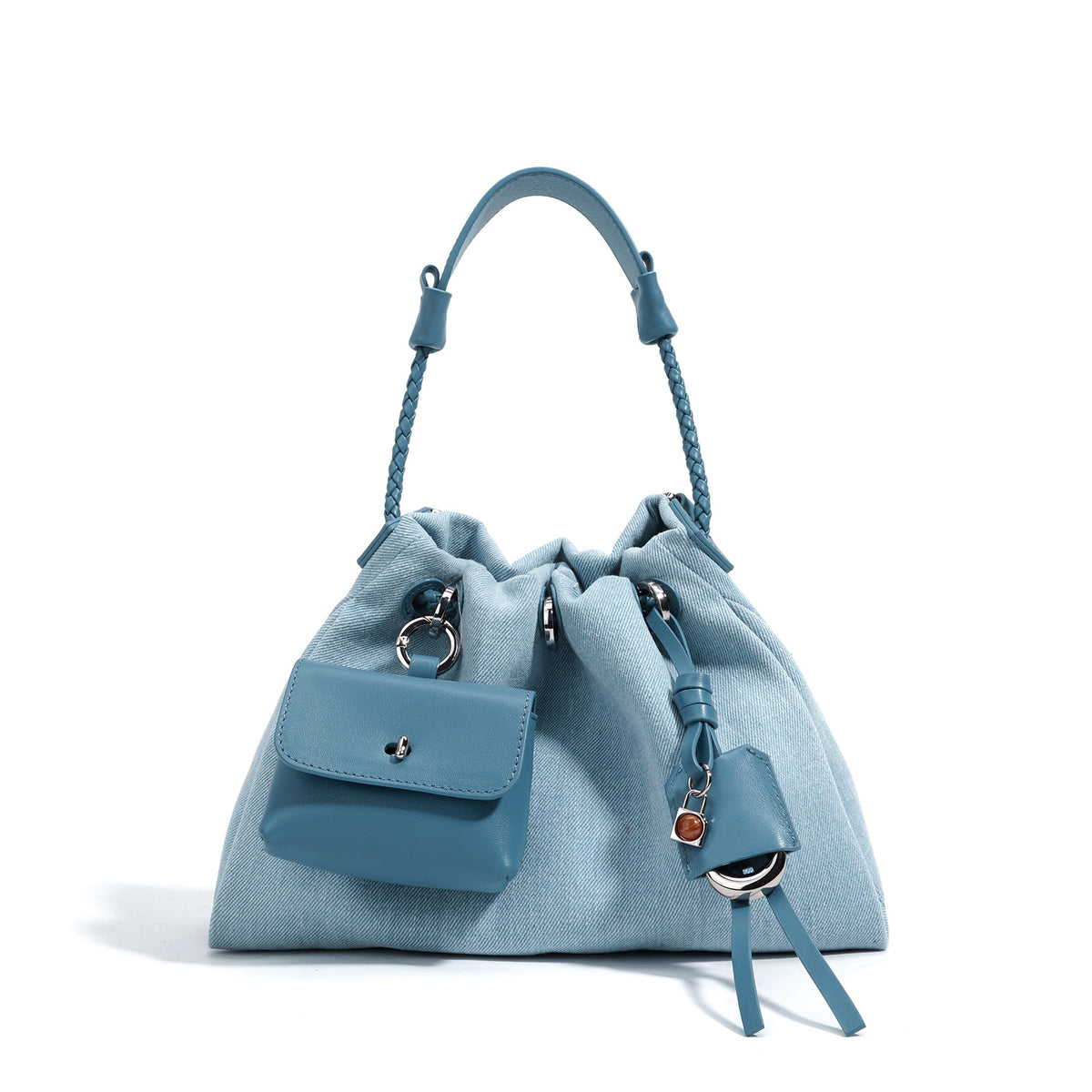 Miss Velora Mavi Denim Shoulder Bag in Denim With Blue