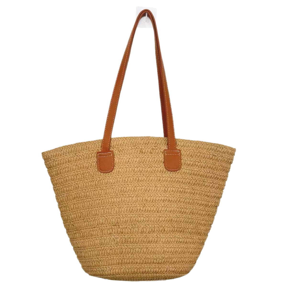 Miss Velora Amalfi Straw Tote in Khaki