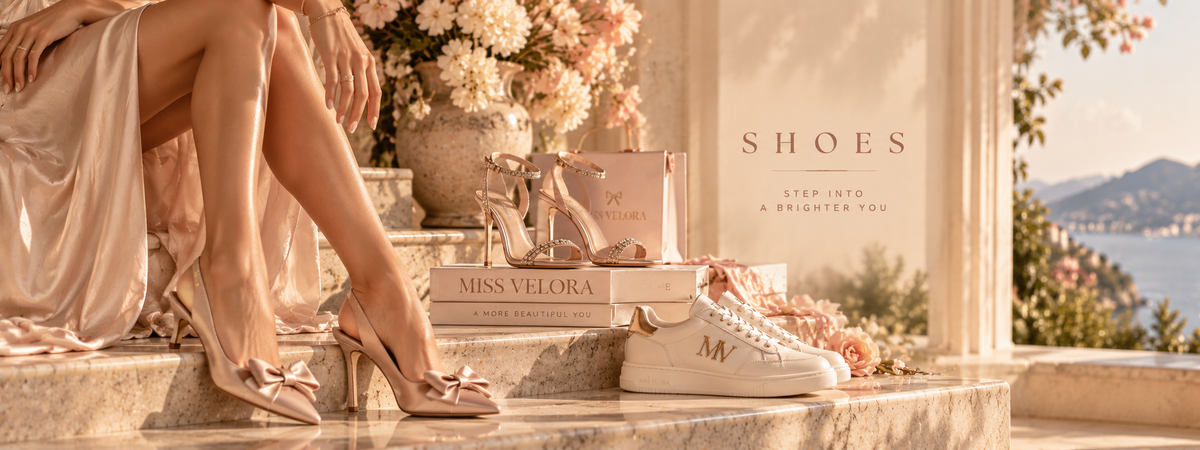 Elegant women’s shoes in a soft luxury fashion editorial