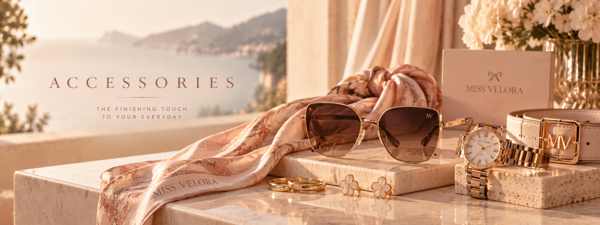 Women’s fashion accessories styled in a refined editorial setting