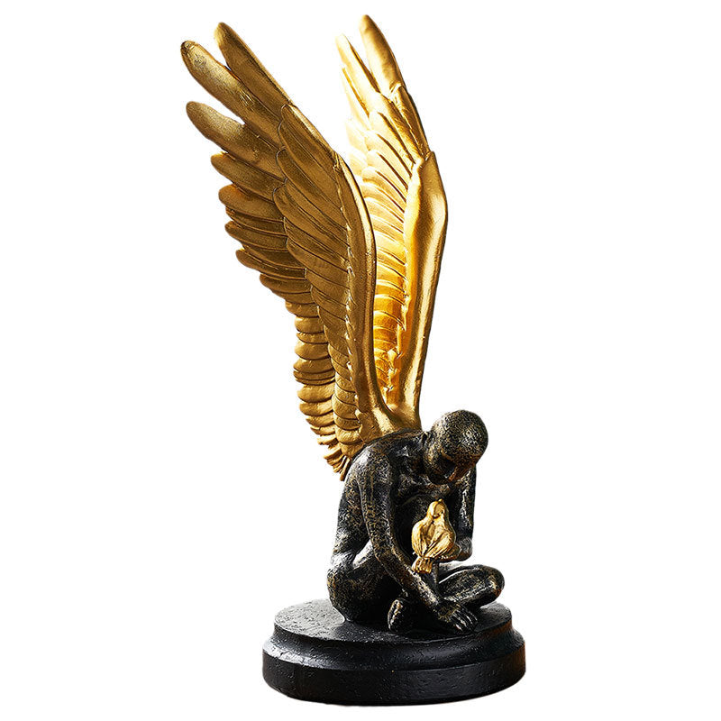 Miss Velora Aurelia Figure Sculpture in Gold