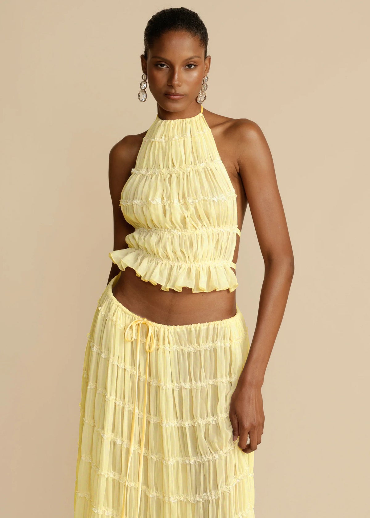 Miss Velora Solea Set in Yellow top