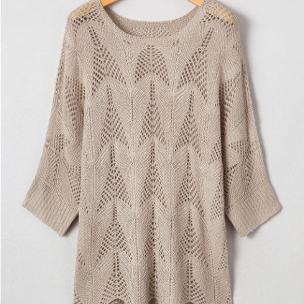 Miss Velora Gaia Openwork Sweater, alternate product image 2