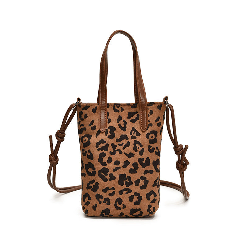 Miss Velora Demeter Leopard Crossbody in Leopard Print Brown