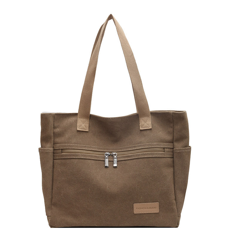 Miss Velora Deni̇Z Canvas Tote in Khaki