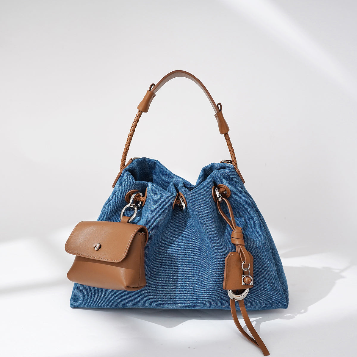 Miss Velora Mavi Denim Shoulder Bag, alternate product image 4
