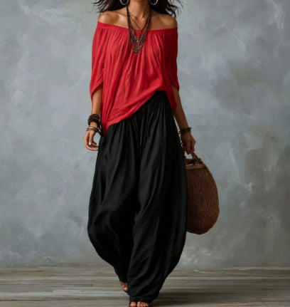 Miss Velora Isadora Set in Black red A