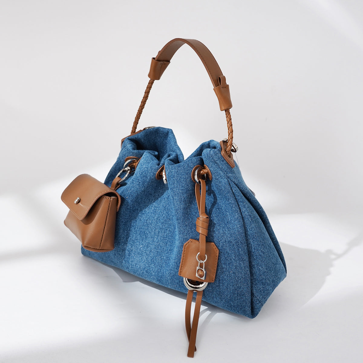 Miss Velora Mavi Denim Shoulder Bag, alternate product image 2