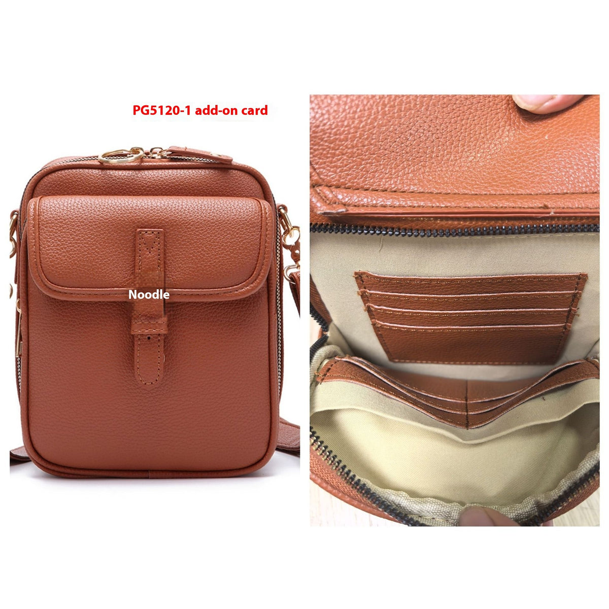 Miss Velora Roma Vintage Bag in PG51201 Brown 10 Cards