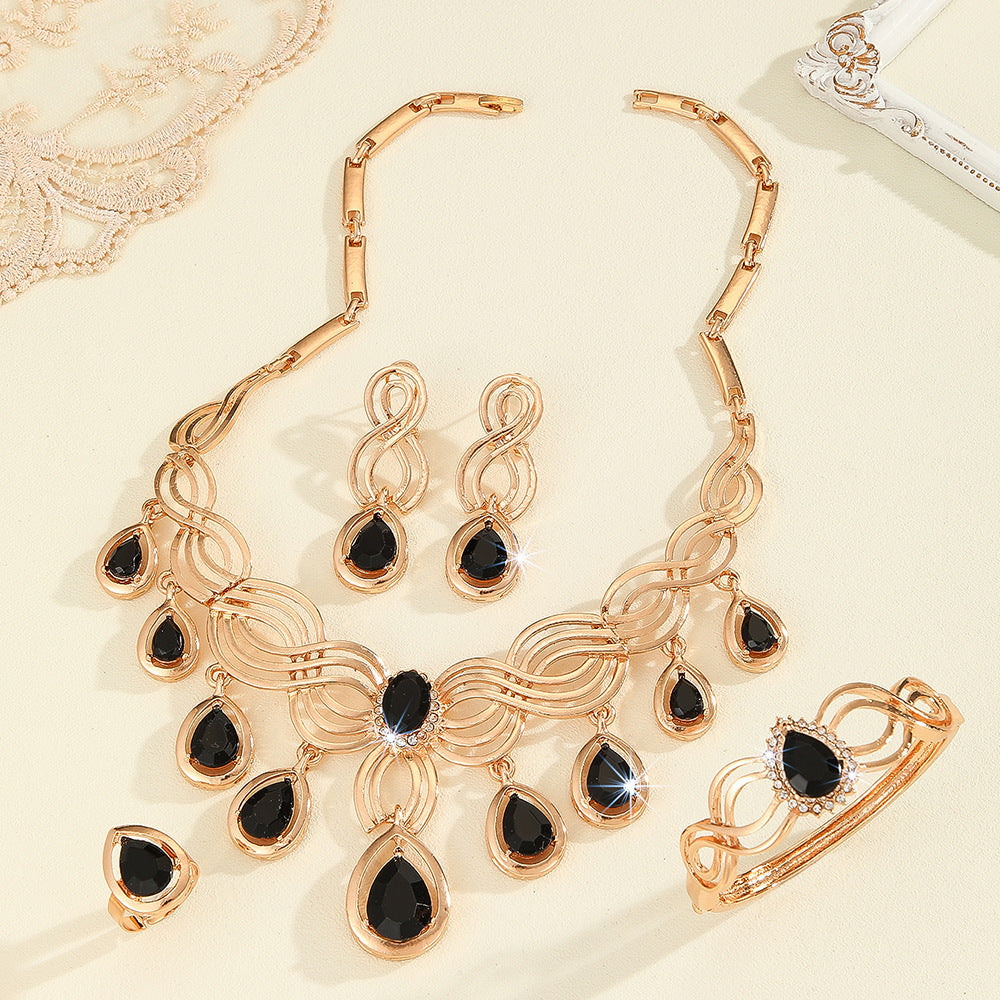 Miss Velora Nyx Black Crystal Jewelry Set, alternate product image 5