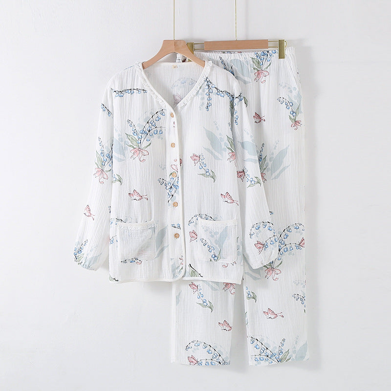 Miss Velora Ayla Cotton Lounge Set in Yutang Spring