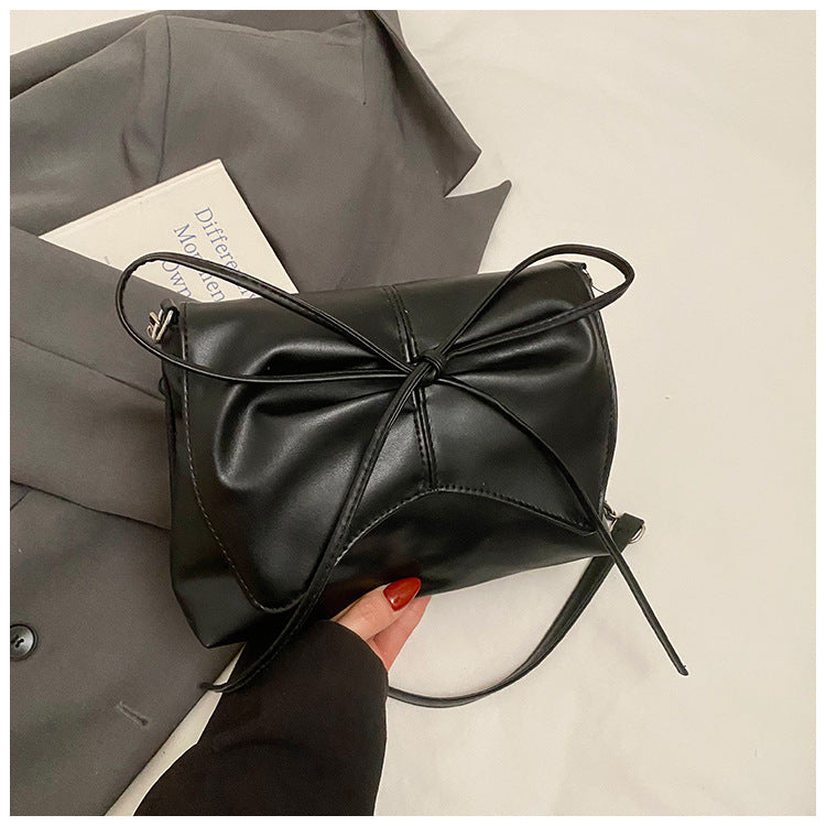 Miss Velora Chloe Bow Crossbody Bag in Black