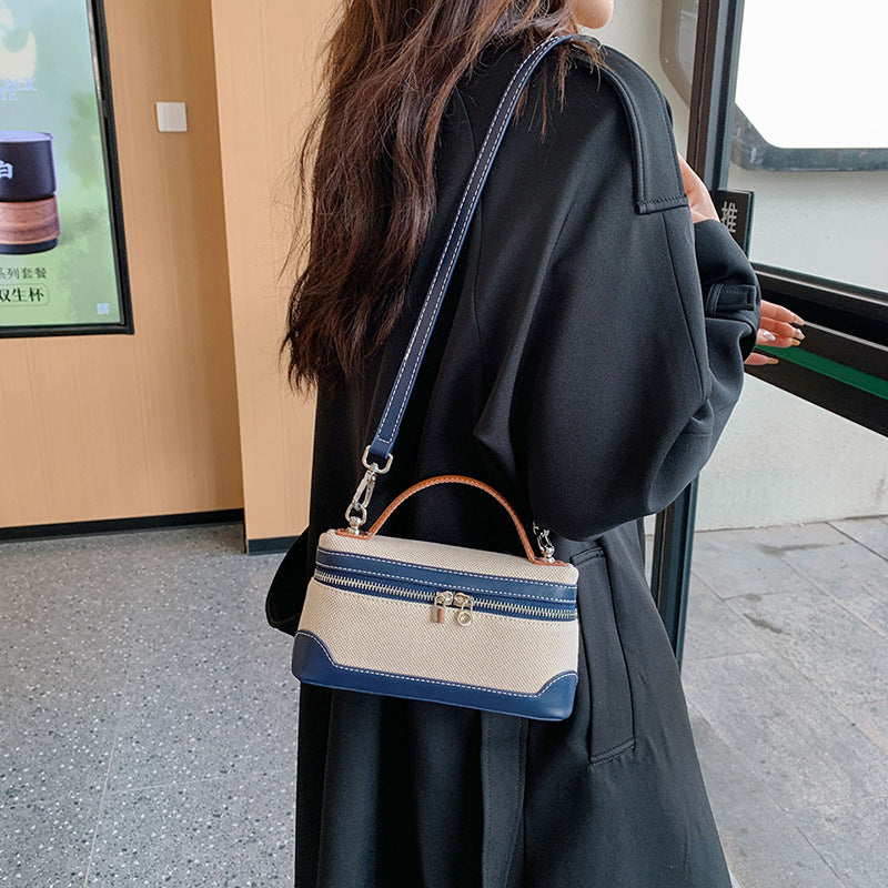 Miss Velora Ada Canvas Crossbody in Blue