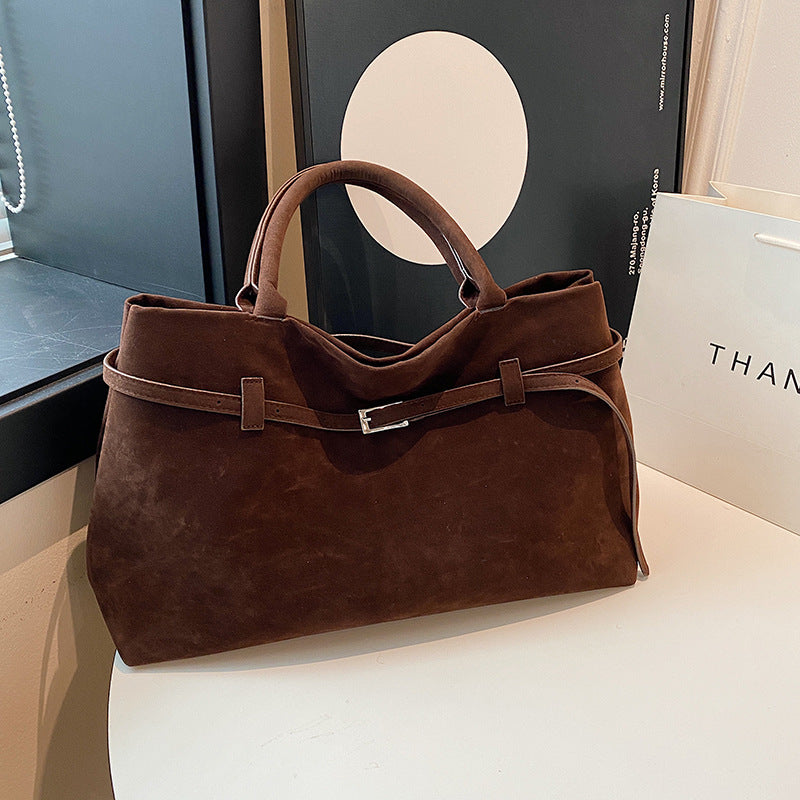 Miss Velora Terra Suede Tote, alternate product image 4