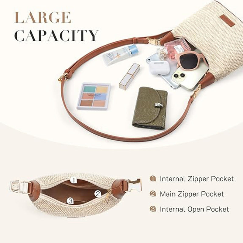 Miss Velora Nerea Straw Shoulder Bag, alternate product image 6