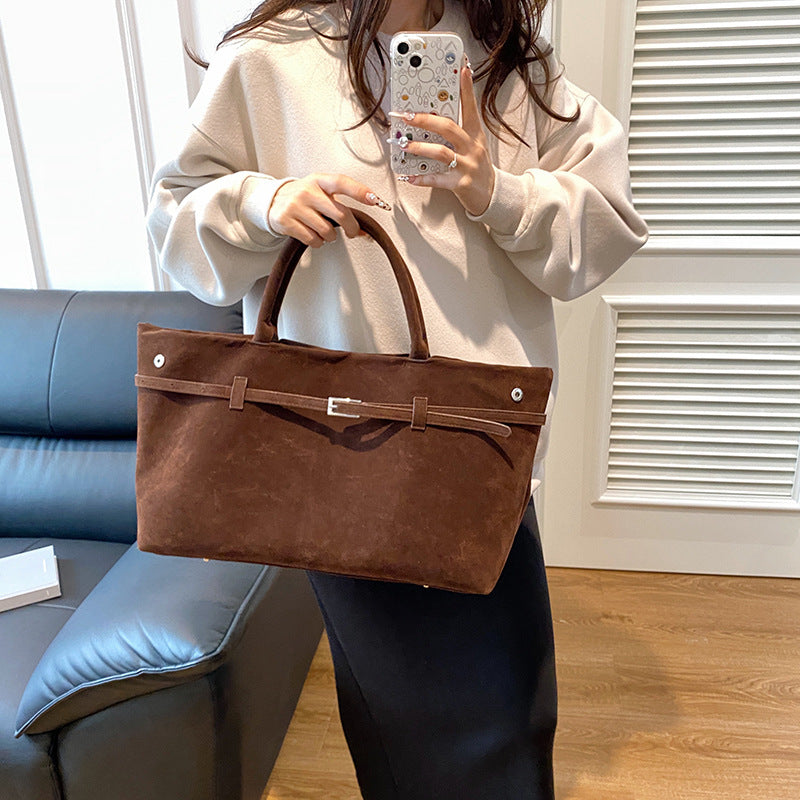 Miss Velora Terra Suede Tote, alternate product image 3