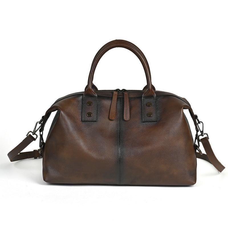 Miss Velora Valentina Leather Handbag in Coffee