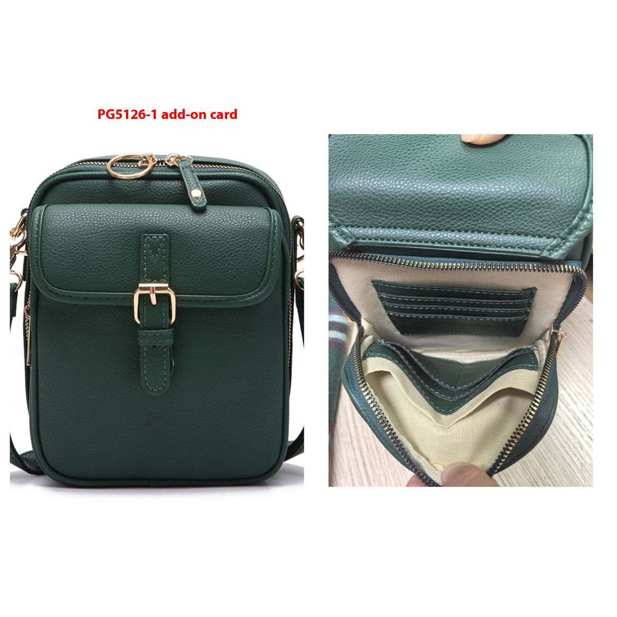 Miss Velora Roma Vintage Bag in PG51201 Green 10 Cards