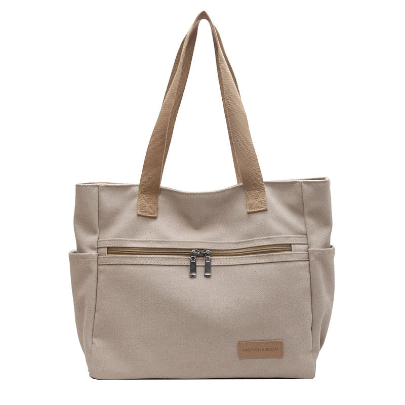 Miss Velora Deni̇Z Canvas Tote in Greige