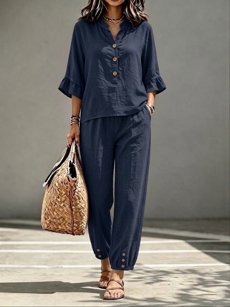 Miss Velora Alessia Set in Navy Blue