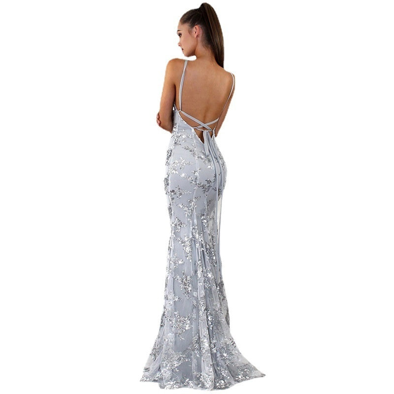 Miss Velora Estrella Sequin Maxi Dress, alternate product image 6