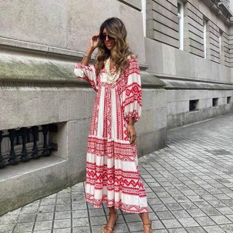 Miss Velora Florencia Dress in Wine Red
