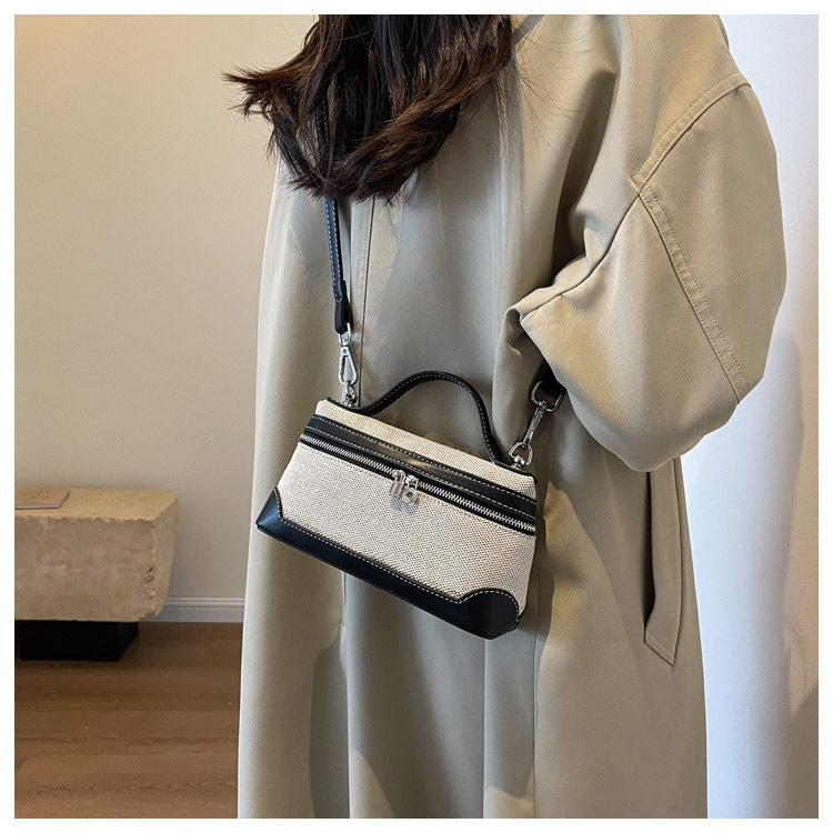 Miss Velora Ada Canvas Crossbody in Black