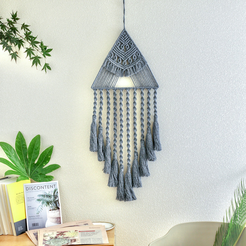 Miss Velora Luna Woven Dream Catcher in Grey