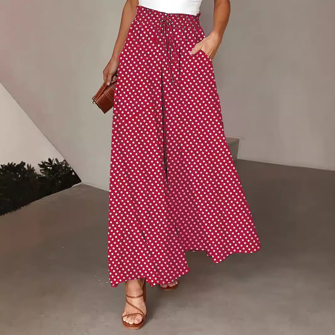 Miss Velora Mina Polka Wide-Leg Pants, alternate product image 4