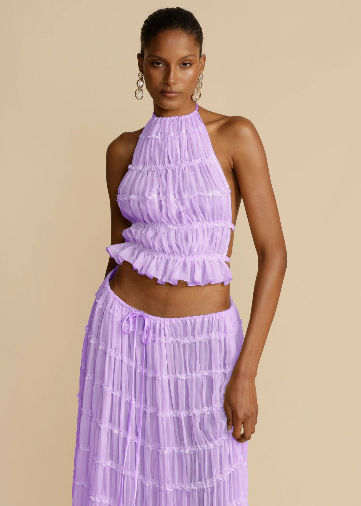 Miss Velora Solea Set in Purple top
