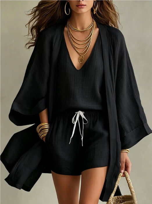 Miss Velora Eliana 3-Piece Set in Black